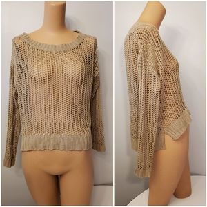 Ambiance Cute Tan Knitted Top